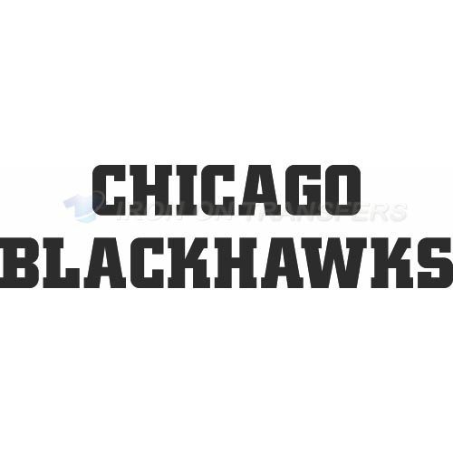 Chicago Blackhawks Iron-on Stickers (Heat Transfers)NO.113